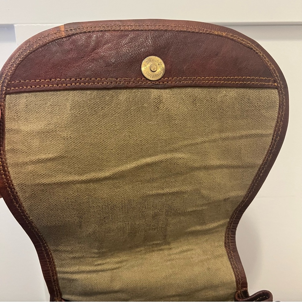 Dark Brown Handmade Saddle Style Handbag - Picture 6 of 10